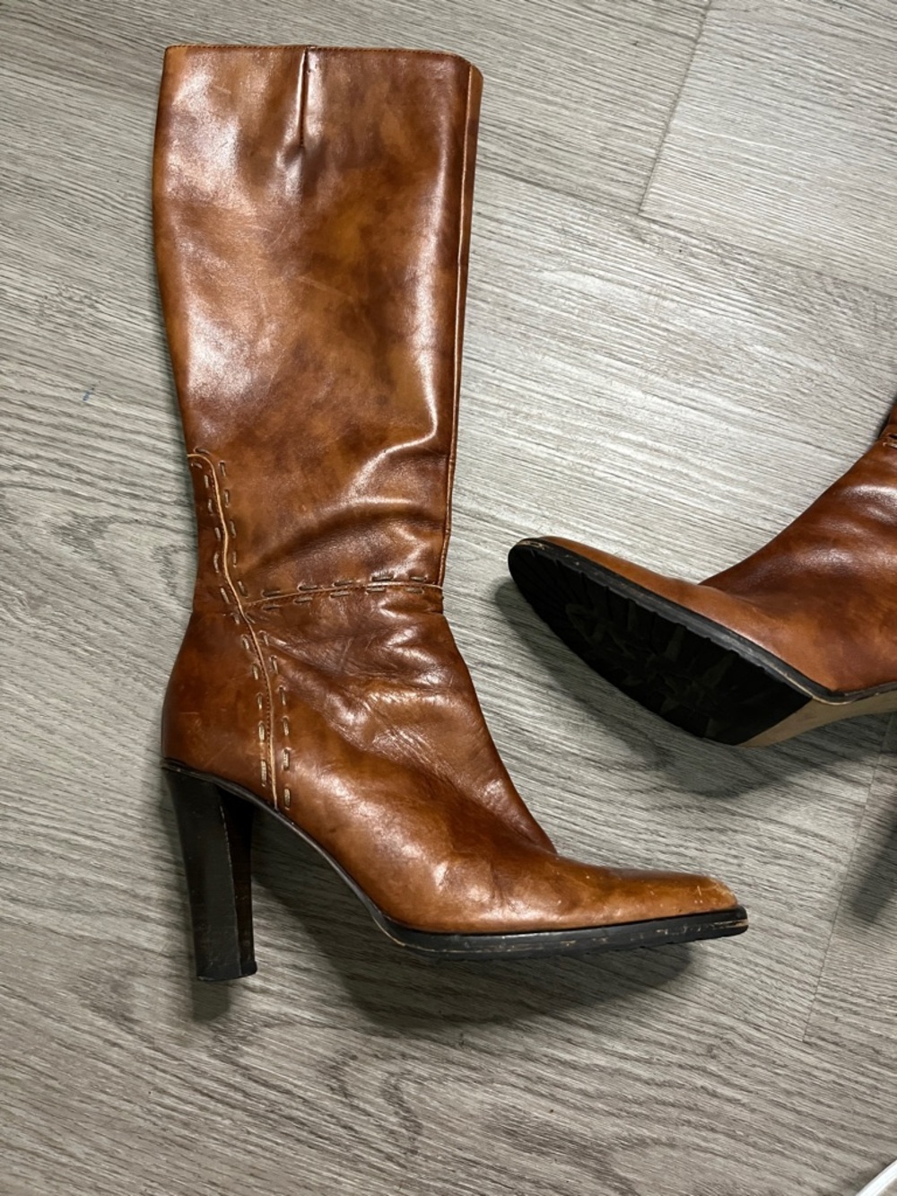 J. Crew Y2K Knee High Leather Boots - Picture 5 of 10